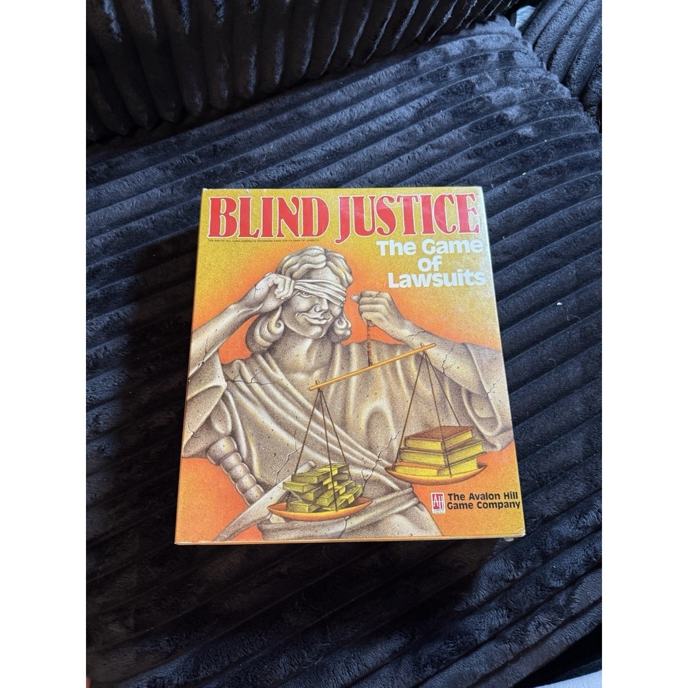 1989 Blind Justice The Game of Lawsuits‎ Avalon Hill Game Company